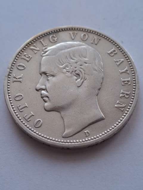 Niemcy 5 Marek Bayern 1891 r