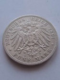 Niemcy 5 Marek Bayern 1891 r