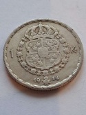 Szwecja 1 Korona Gustaf V 1944 r