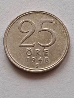 Szwecja 25 Ore 1948 r