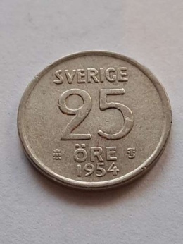 Szwecja 25 Ore 1954 r