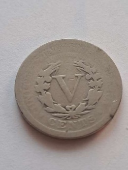 USA 5 Centów Liberty 1910 r