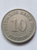 Niemcy 10 Pfennig 1908 r A