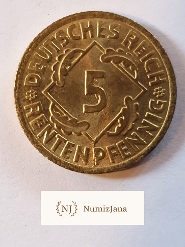 Niemcy 5 Pfennig 1923 r Litera A