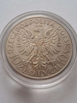10 zł Głowa Kobiety 1933 r