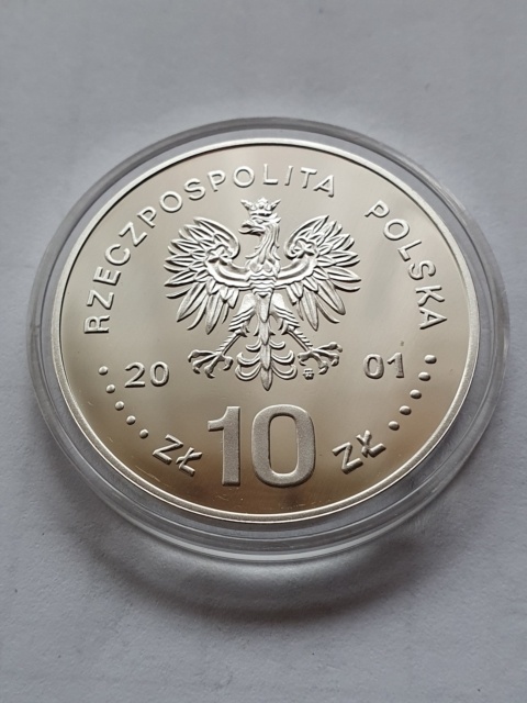 10 zł Jan lll Sobieski 2001 r popiersie