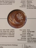 10 zł Jan Paweł II Kanonizacja 2014 r