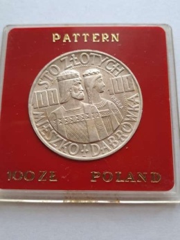 100 zł Mieszko i Dąbrówka 1966 r próba
