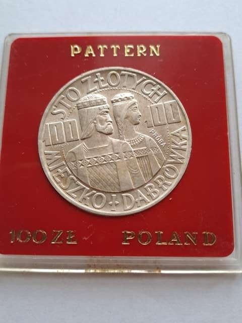 100 zł Mieszko i Dąbrówka 1966 r próba