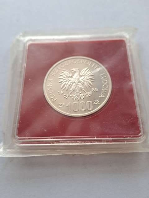1000 zł Przemysław ll 1985 r zgrzewka bankowa