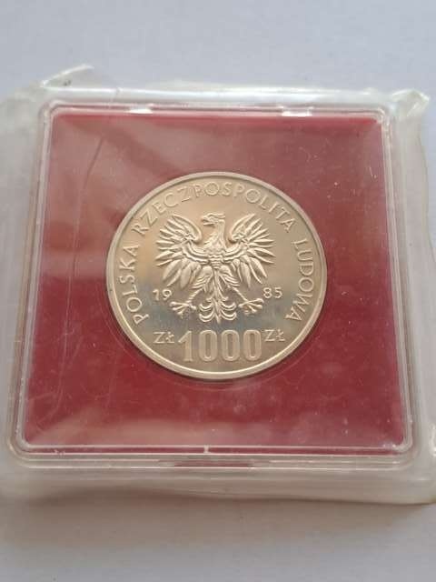 1000 zL Przemysław II 1985 r zgrzewa bankowa
