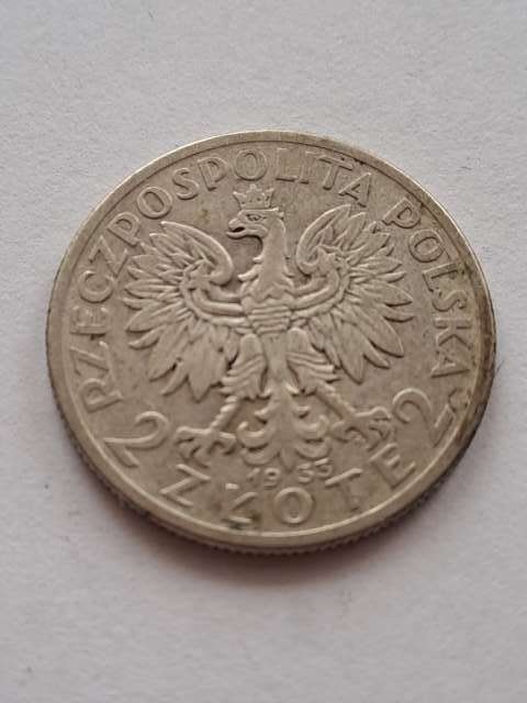 2 zł Głowa Kobiety 1933 r