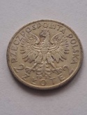 2 zł Głowa Kobiety 1933 r