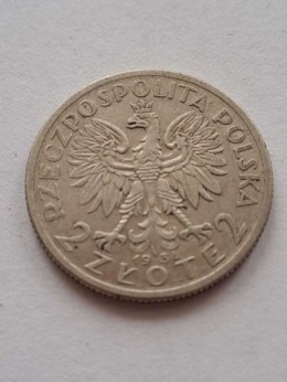 2 zł Głowa Kobiety 1934 r