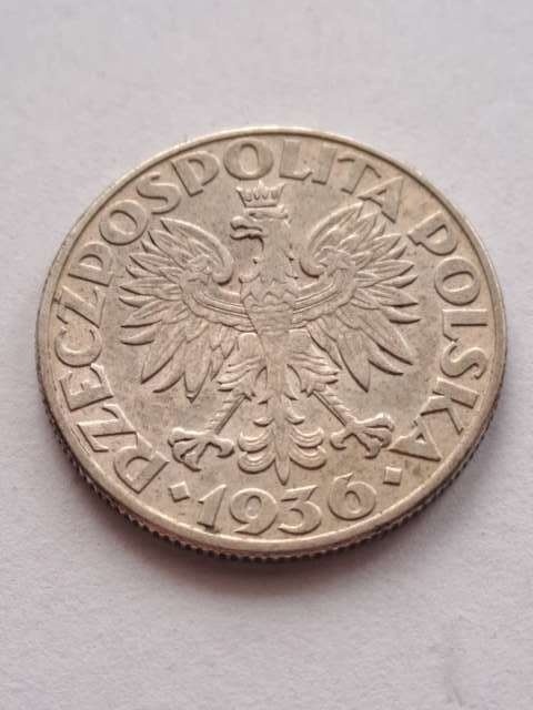 2 zł Żaglowiec 1936 r