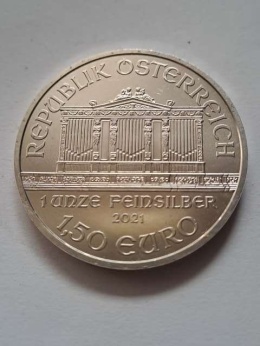 Austria 1,5 euru Filharmonik 2021 r z tuby