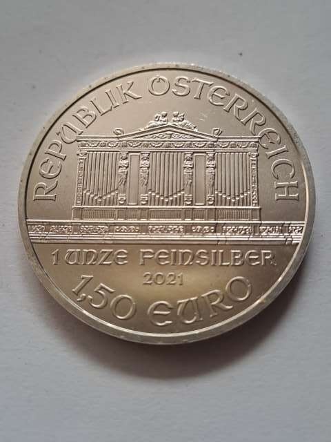 Austria 1,5 euru Filharmonik 2021 r z tuby