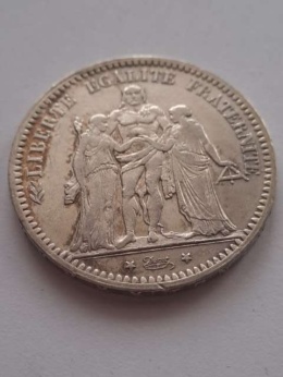 Francja 5 Franków Herkules 1873 r