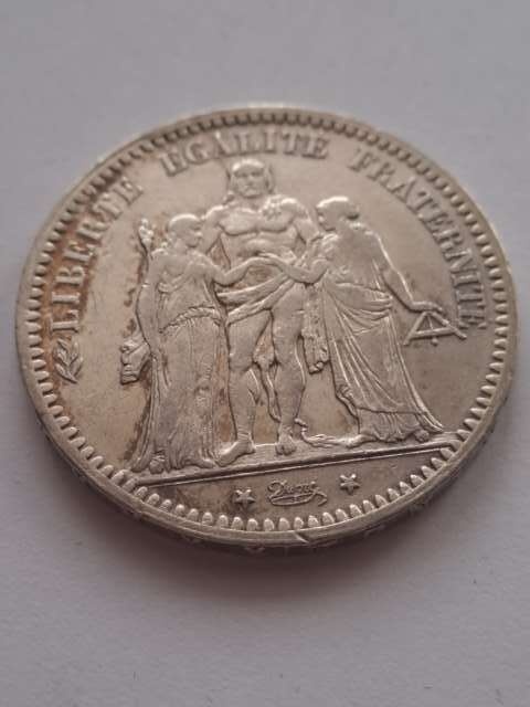 Francja 5 Franków Herkules 1873 r