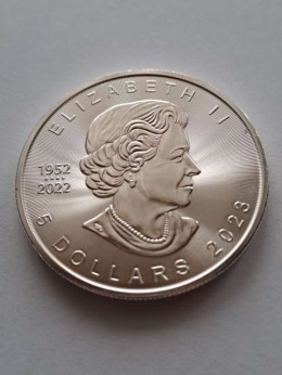 Kanada 5 Dolarów Liść 2023 r