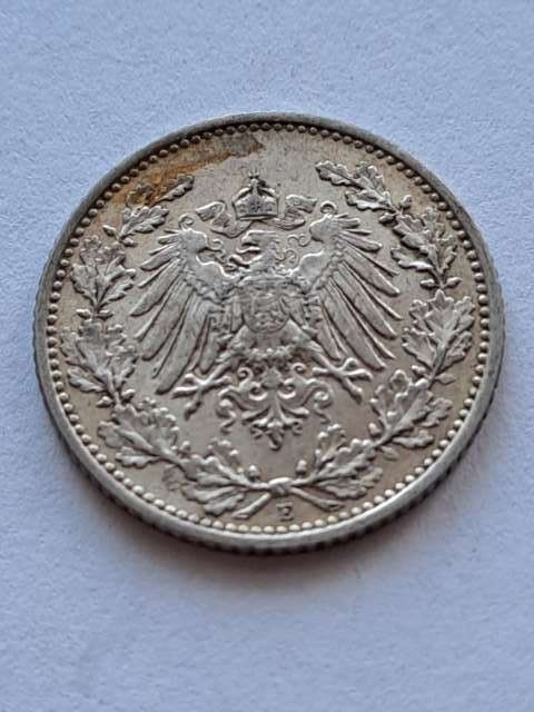 Niemcy 1/2 Marki Wilhelm II 1906 r E