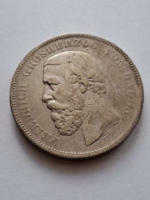 Niemcy 5 Marek Baden 1876 r