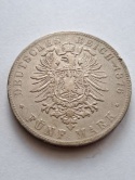 Niemcy 5 Marek Baden 1876 r