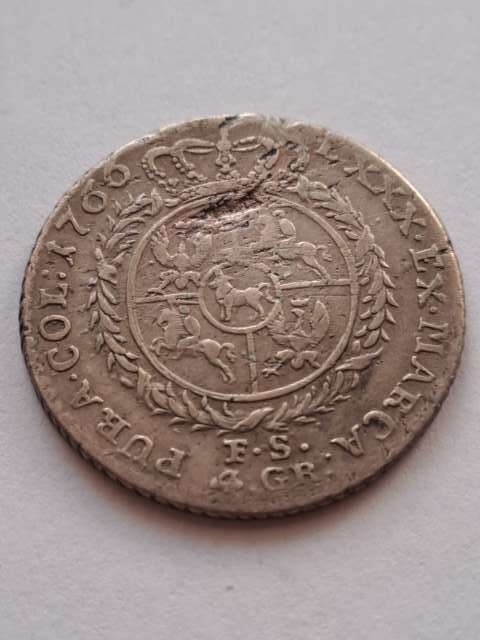 Stanisław August Poniatowski 4 grosze 1766 r
