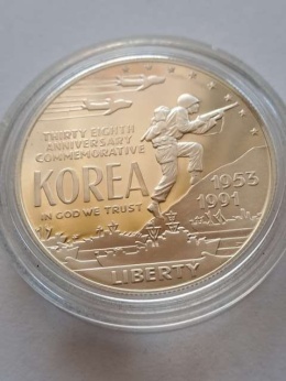 USA Dollar Wojna Koreańska 1991 r P