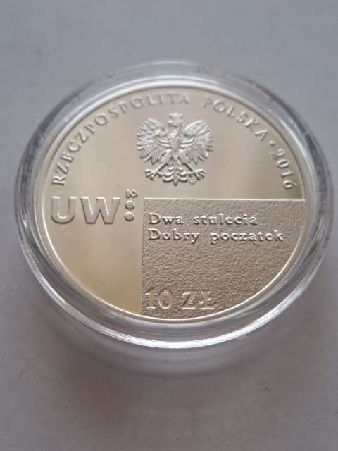10 zł Uniwersytet Warszawski 2016 r