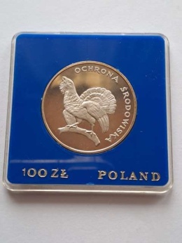 100 zł Ochrona Środowiska Głuszec 1980 r