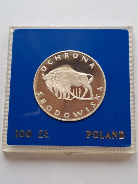 100 zł Ochrona Środowiska Żubr 1977 rok