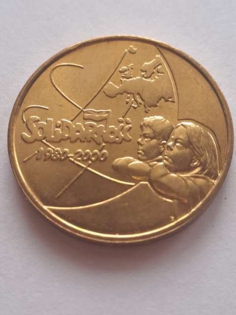 2 zł Solidarność 2000 r z woreczka