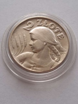 2 zł Żniwiarka 1925 r kropka