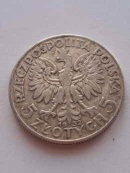 5 zł Głowa Kobiety 1932 r