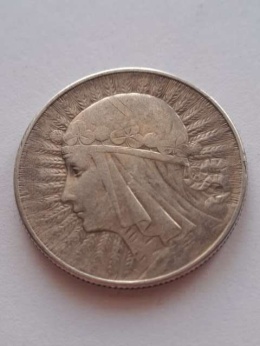 5 zł Głowa Kobiety 1933 r