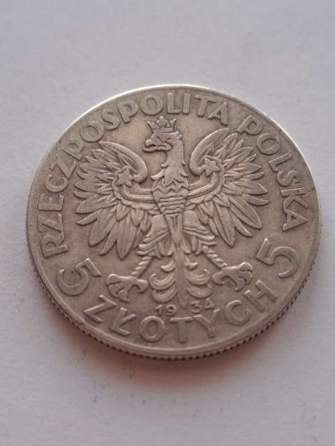 5 zł Głowa Kobiety 1934 r
