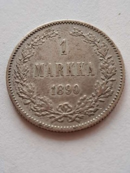 Finlandia 1 Markka Aleksander II 1890 r