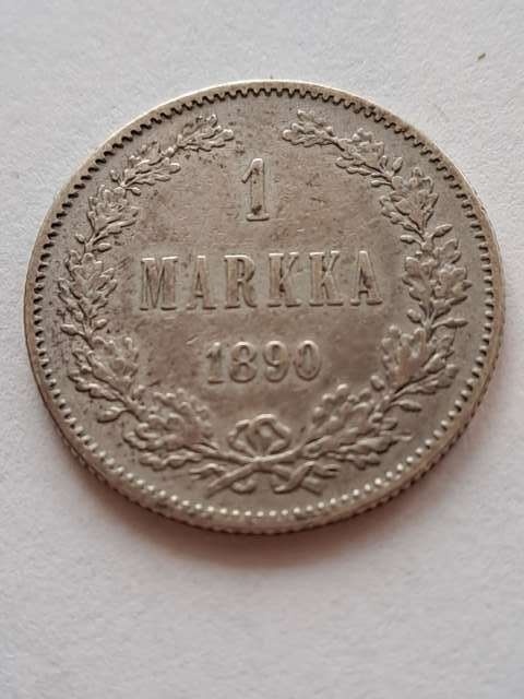 Finlandia 1 Markka Aleksander II 1890 r