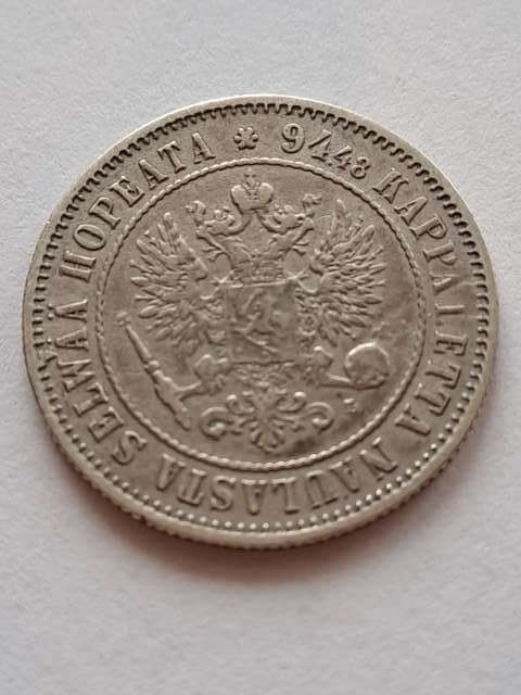 Finlandia 1 Markka Aleksander II 1890 r