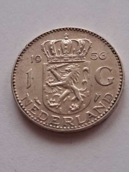 Holandia 1 Gulden Juliana 1956 r