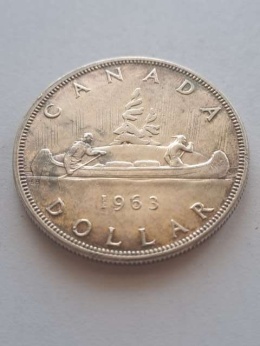Kanada 1 dolar Elżbieta II 1963 r