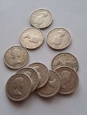 Kanada 25 centów 10 szt różne lata