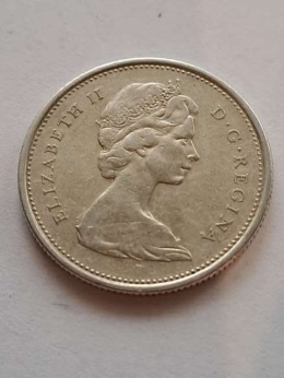 Kanada 25 centów Elżbieta II 1965 r