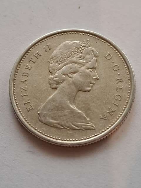 Kanada 25 centów Elżbieta II 1965 r