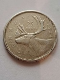 Kanada 25 centów Elżbieta II 1964 r