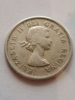 Kanada 25 centów Elżbieta II 1964 r