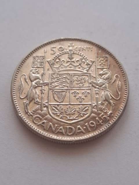 Kanada 50 centów Jerzy VI 1945 r