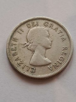 Kanada 25 centów Elżbieta II 1957 r