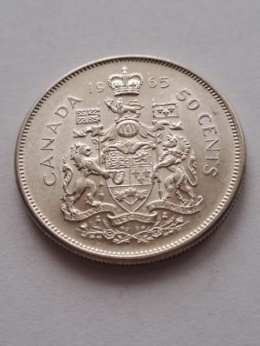 Kanada 50 centów Elżbieta II 1965 r